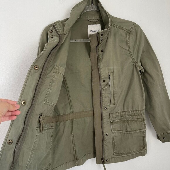 Madewell Military Utility Jacket Army Green. NWT Size XS - Picture 5 of 12